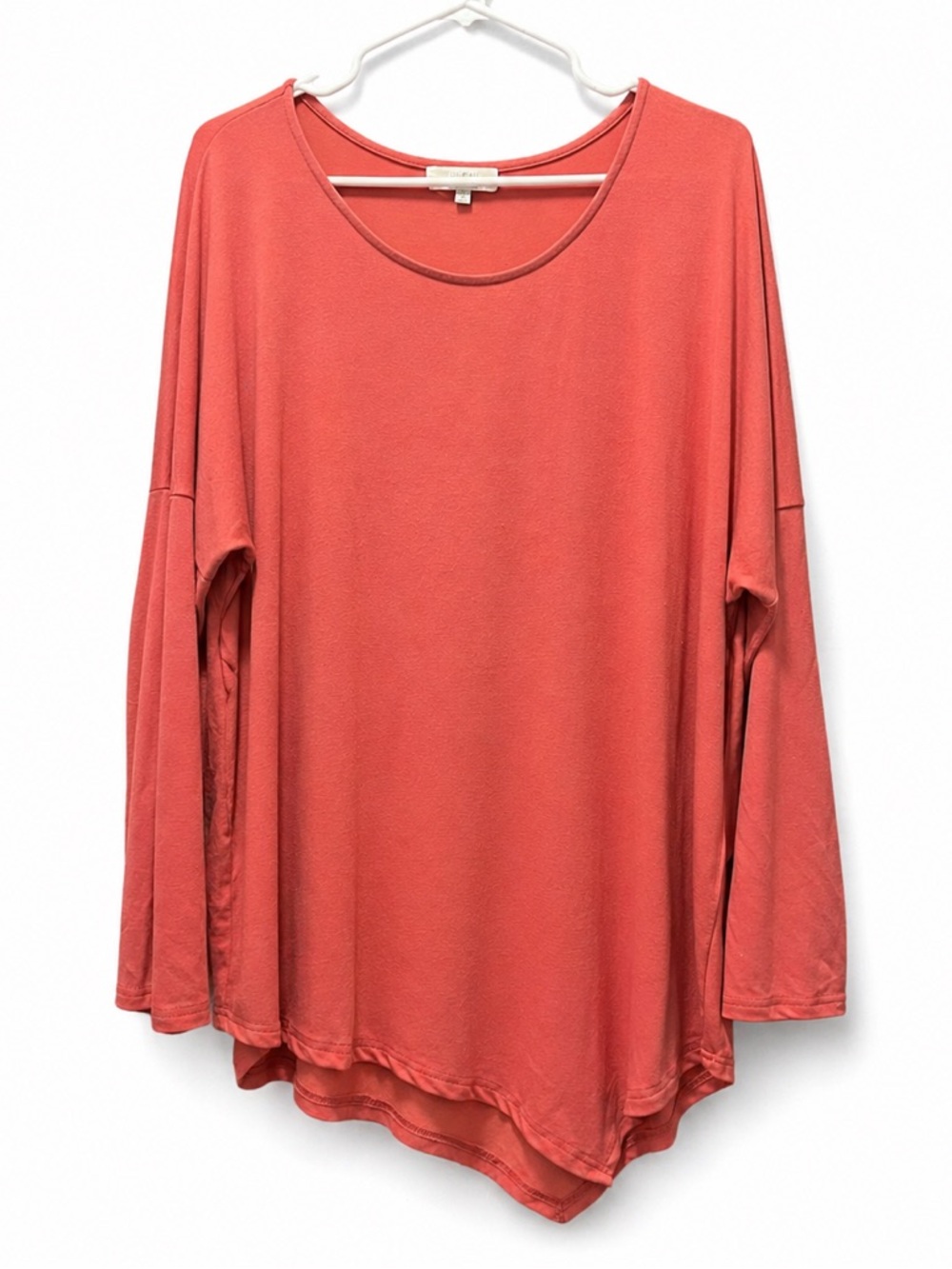 Umgee Coral Long Sleeve Scoop Neck Tunic